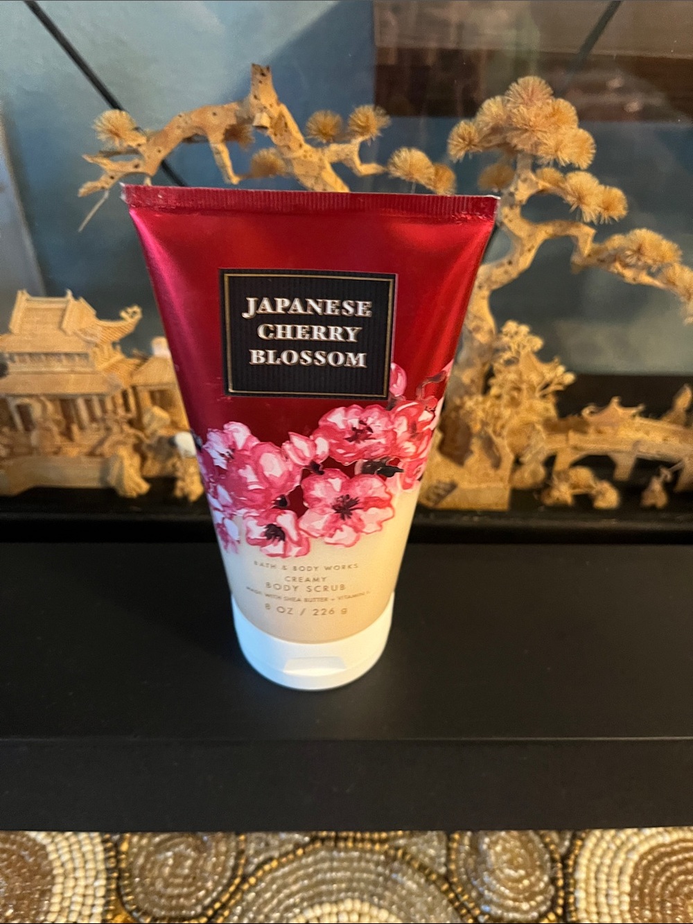 Bath & Body Works Japanese Cherry Blossom Body Scrub - Red & Pink
